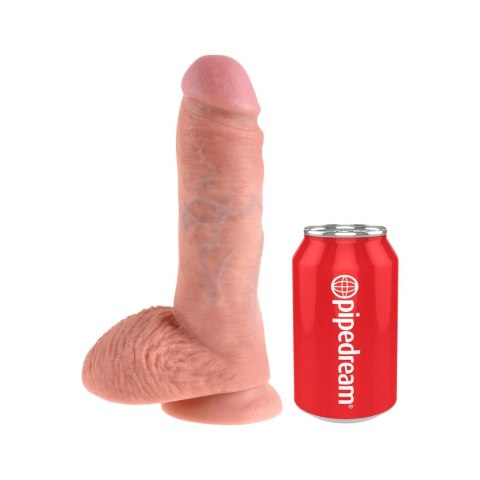King Cock Model 8 Inch Flesh - anatomiczny model z przyssawką 20,3 cm King Cock