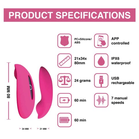 Magic Motion Candy - Model Bluetooth, kompaktowy masażer silikonowy Magic Motion