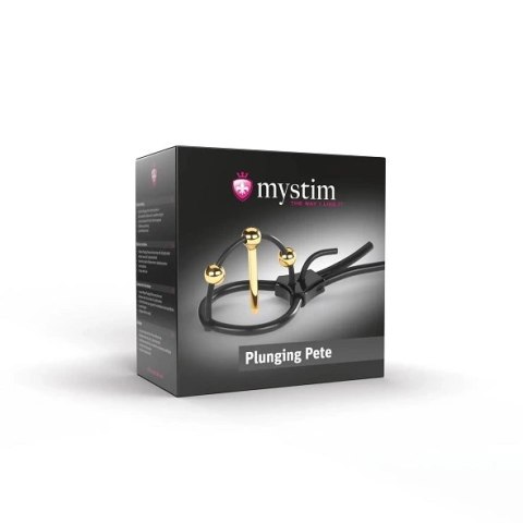 Mystim Plunging Pete pętla elektro-stymulująca z sondą 24K regulowana Mystim