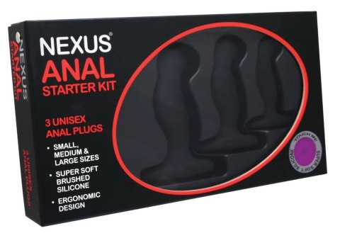 Nexus Anal Starter Kit - Zestaw silikonowych plugow 3 rozmiary Nexus