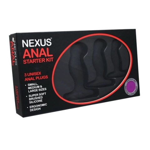 Nexus Anal Starter Kit - Zestaw silikonowych plugow 3 rozmiary Nexus