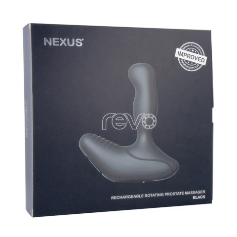 Nexus Revo Black - masażer prostaty z rotacją i wibracjami, czarny Nexus
