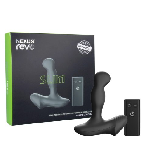 Nexus Revo Slim masażer rotacyjny z pilotem, kompaktowy, czarny Nexus