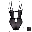 Obsessive Black Lace Bodysuit z Regulacją, Model z Fiszbiny, One Size Le Désir by Shots
