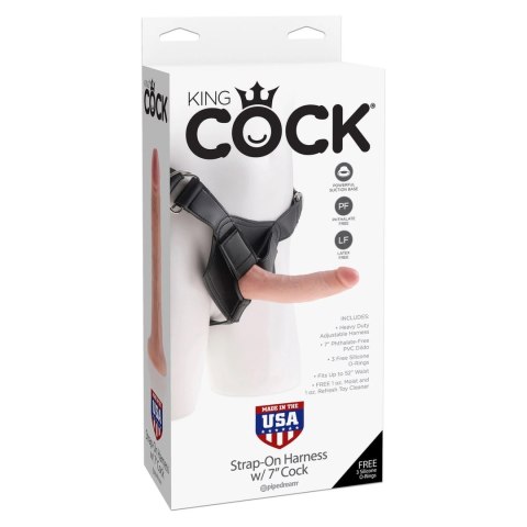 Pipedream King Cock Uprząż z systemem mocowania + element 17 cm King Cock