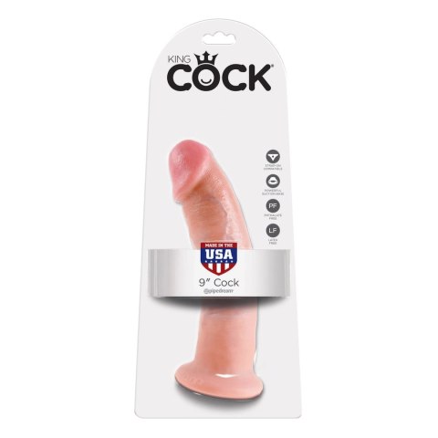 Pipedream King Cock model 22,9 cm z przyssawką, hypoalergiczny USA King Cock