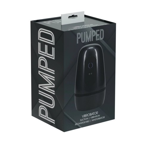 Pulsar Vibrobator Gun Metal - maszyna intymna z systemem podciśnienia i wibracjami Pumped by Shots