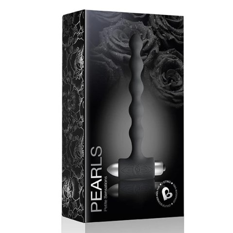 Rocks-Off Petite Sensations Pearls Black - koraliki z 7 trybami pracy, czarne Rocks-Off
