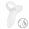 Satisfyer Bold Lover Finger - wibrator palcowy biały, 12 trybow, IPX7 SATISFYER