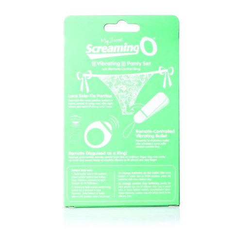 Screaming O Panty Vibe White - Zdalny system wibracyjny z pilotem The Screaming O
