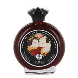 Shunga Bodypainting Strawberries & Champagne jadalna farba do ciała 100ml Shunga