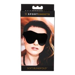 Sportsheets Soft Blindfold Black - miękka opaska na oczy czarna Sportsheets