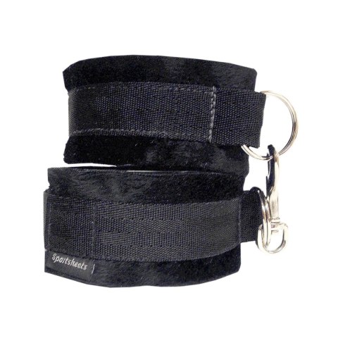 Sportsheets Soft Cuffs Black - miękkie kajdanki z wyściołką, czarne Sportsheets