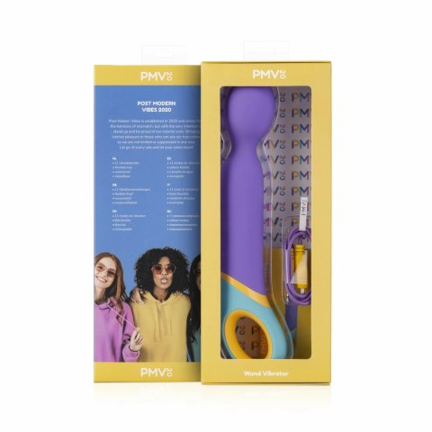 Base Wand Vibrator Kolorowy Model z 11 Trybami Wibracji USB
