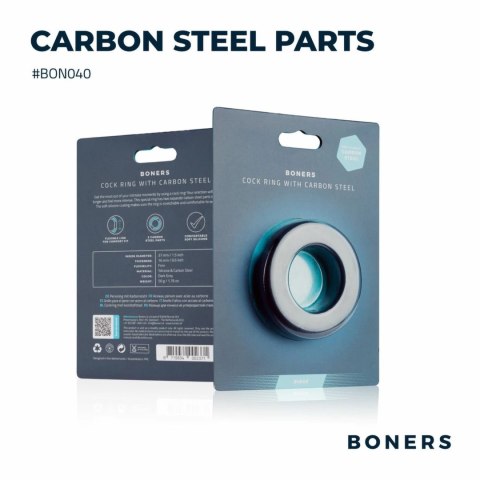 Boners Elastyczna Opaska Intymna ze Stalowym Rdzeniem Czarna