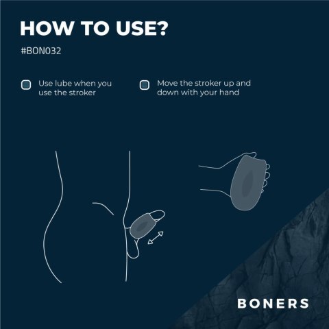 Boners Handjob Stroker elastyczny model z wypustkami silikonowymi