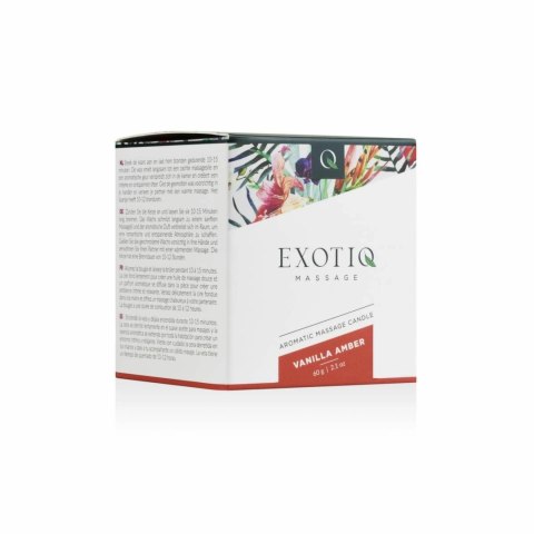 Exotiq Świeca do Masażu Wanilia i Bursztyn 60g - luksusowy olejek