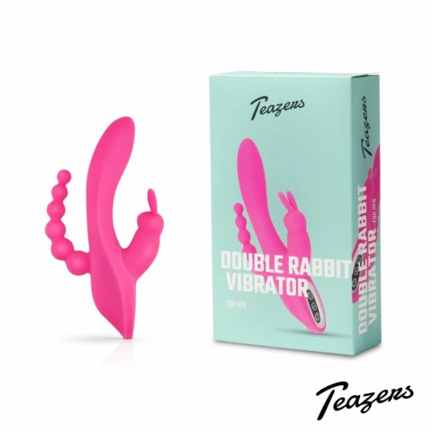 Feelztoys Double Rabbit model 10-funkcyjny, wodoodporny, USB, fioletowy