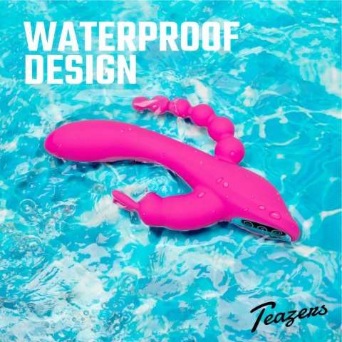 Feelztoys Double Rabbit model 10-funkcyjny, wodoodporny, USB, fioletowy