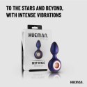 Hueman Deep Space - Wibrujący korek silikonowy 10 trybow, czarny