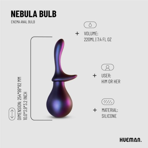 Hueman Nebula Bulb - Higieniczny system do płukania, anatomiczny kształt
