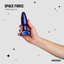 Hueman Space Force - Wibrująca i Ruchoma Zatyczka Anatomiczna, silikonowa