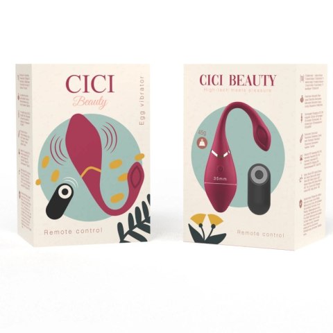 CICI Beauty EGG - silikonowy model zdalnie sterowany, wodoodporny, 10 trybow CICI BEAUTY
