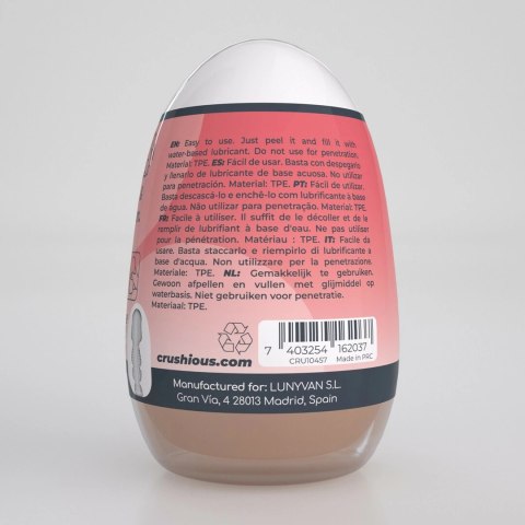 Crushious Ezy Egg Mouth Red - elastyczna maszyna intymna TPE ABS Crushious