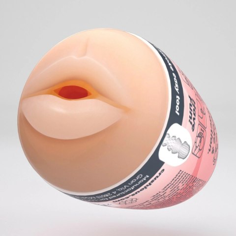 Crushious Ezy Egg Mouth Red - elastyczna maszyna intymna TPE ABS Crushious