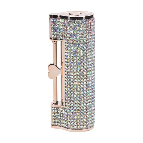 DIAMOND Lipstick Vibrator 4w1 - Model Iridescent, z wymiennymi końcowkami Loveline by Shots