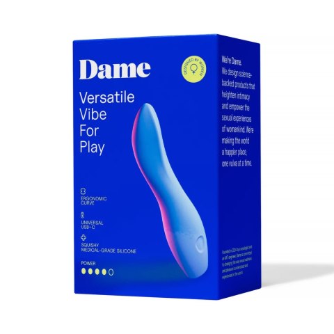 Dame Dip 2.0 - Wibrator wielofunkcyjny, ładowany USB-C, wyższy model Dame