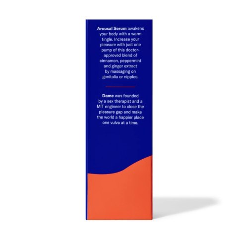 Dame Products Arousal Serum 30ml - formuła roślinna z olejkiem miętowym Dame