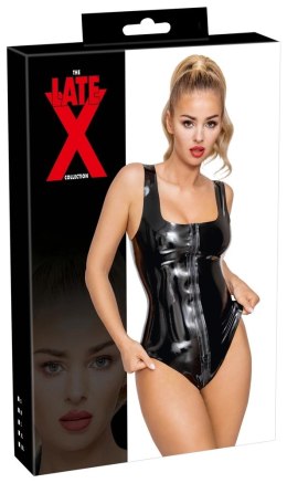 LateX Body damskie czarne z zamkiem błyskawicznym L, lateks 0,35mm Late X