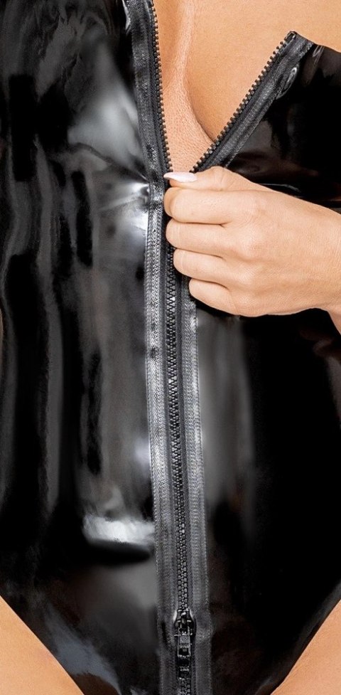 LateX Body damskie czarne z zamkiem błyskawicznym L, lateks 0,35mm Late X
