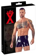Late X Spodenki Lateksowe Czarny Model XL z Anatomiczną Osłoną Late X