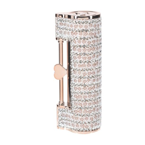 Loveline Angel Lipstick - wielofunkcyjny masażer z 4 końcowkami, rożowy Loveline by Shots