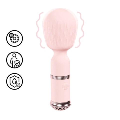 Loveline Velour Mini-Wand Rożowy - 10 Trybow, Wodoodporny, USB Loveline by Shots