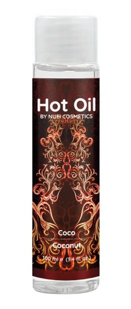 NUEI Hot Oil Kokosowy Rozgrzewający Olejek do Masażu 100ml Vegan NUEI