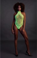 Ouch! Body Neon Halterneck XS/L - Elastyczne, UV Aktywne, Neonowy Roż Ouch! by Shots