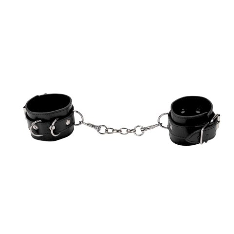 Ouch! Leather Cuffs - Regulowane mankiety skorzane na ręce i nogi Ouch! by Shots