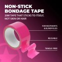 Ouch! Taśma PVC nieklejąca 20 m rożowa - wielofunkcyjna i bezpieczna Ouch! by Shots