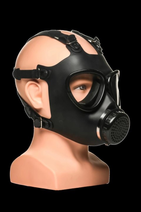 XR Brands Inhaler Gas Mask Black & White - silikonowa maska z butelką 1L XR Brands