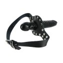 XR Brands Knebel czarny z elementem anatomicznym PVC, regulowany XR Brands