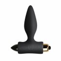 Rocks-Off Petite Sensations Plug Black - silikonowy model wibrujący, czarny Rocks-Off