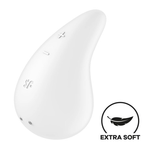 Satisfyer Dew Drop - Intymne urządzenie lay-on, 2 silniki, silikon Satisfyer
