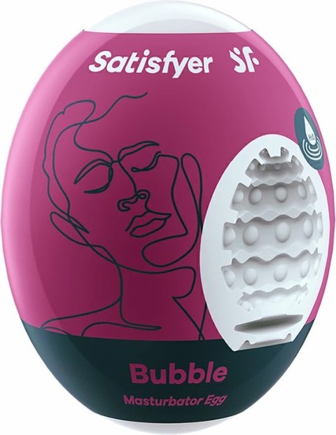 Satisfyer Eggcited Bubble - elastyczna maszyna intymna Hydro-Active TPE Satisfyer