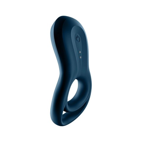Satisfyer Epic - Pierścień wibrujący silikonowy, czarny, z silnym silnikiem Satisfyer