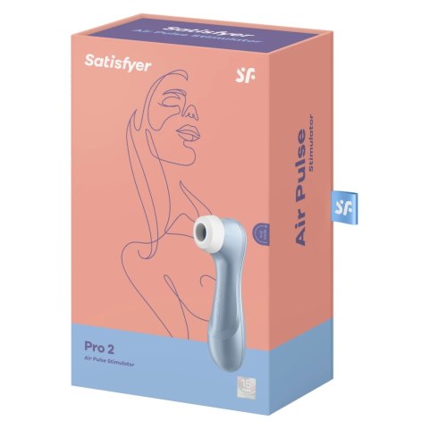 Satisfyer Pro 2 Air Pulse Blue - masażer powietrzny, 11 trybow, wodoodporny Satisfyer