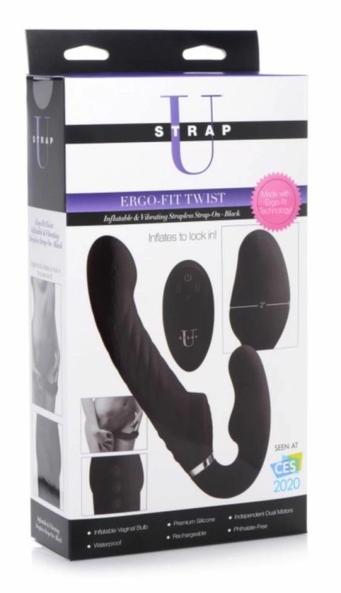 Swirl Bezpaskowy System Wibracyjny Black, regulowany, z pilotem XR Brands