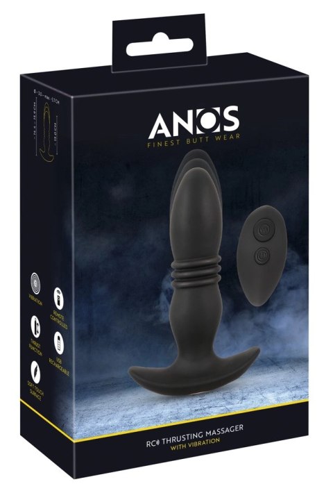 ANOS RC Thrusting Plug czarny silikon, funkcja pchania, pilot, 15,9 cm ANOS